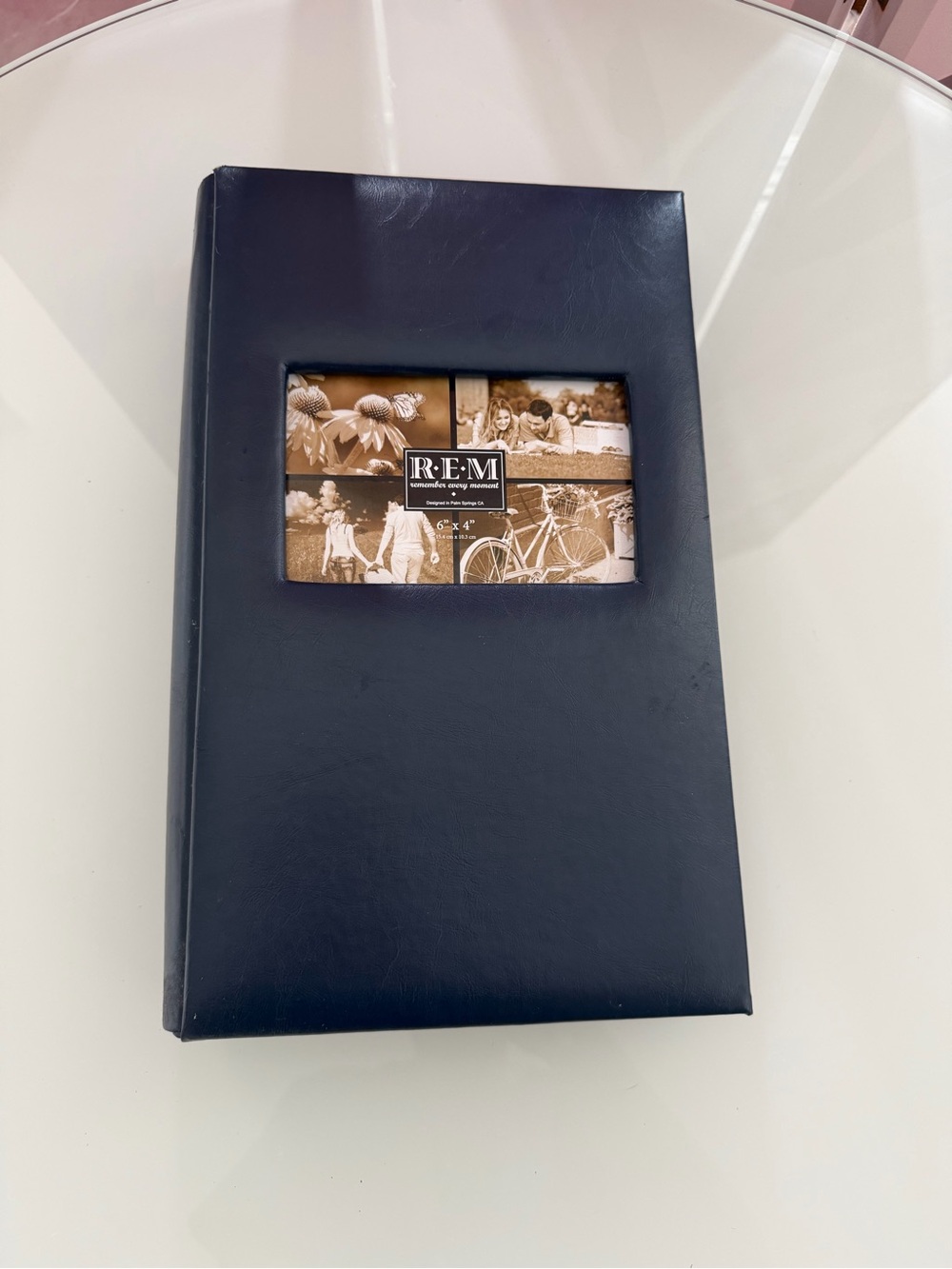 Vintage Navy Blue Photo Album Book